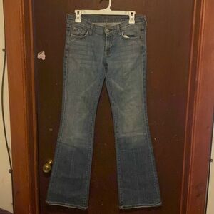 Medium wash 7 For All Mankind. Bootcut/slight flare